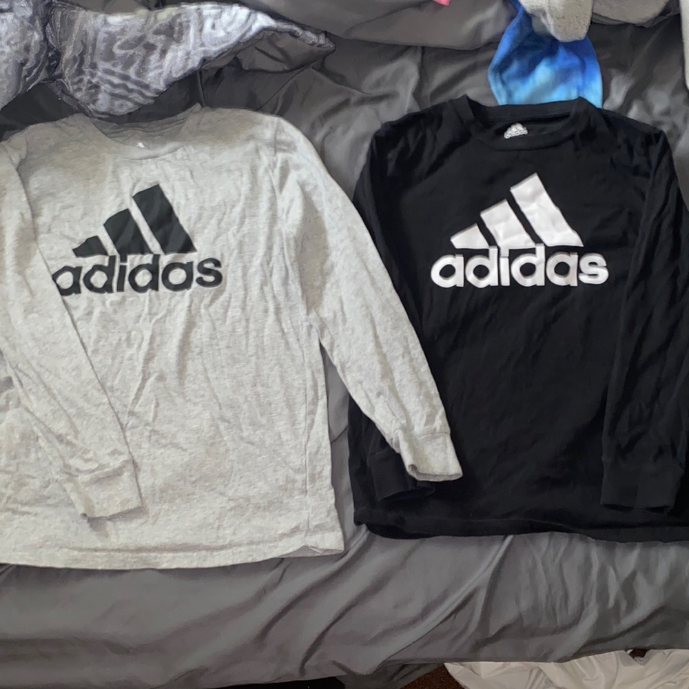 2 adidas shirts